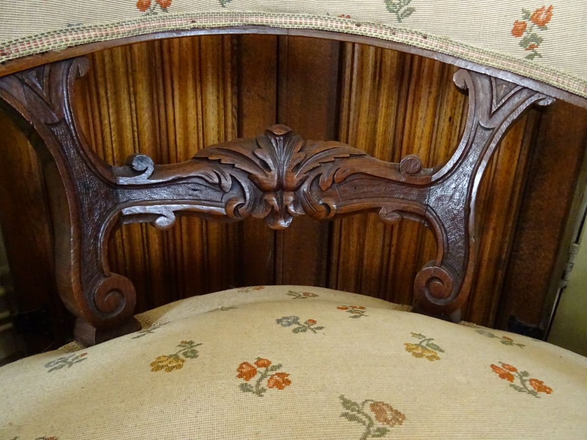 19th century Oak bow back armchair